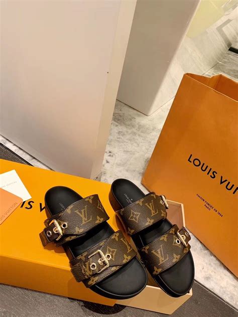 louis vuitton slide sandals|louis vuitton slip on sandals.